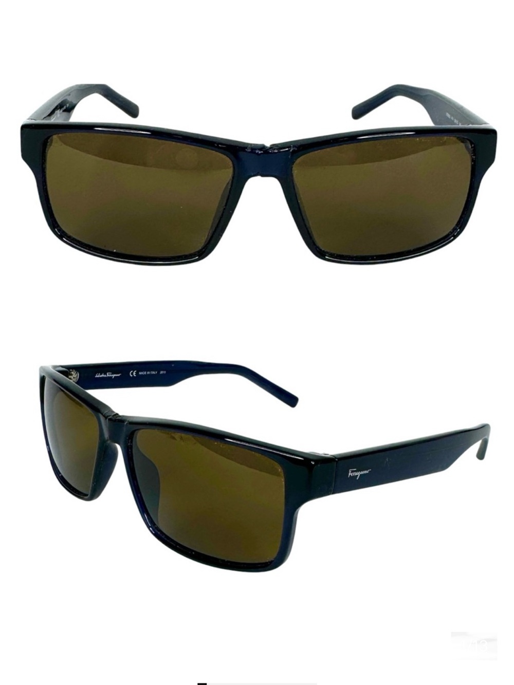 SALVATORE FERRAGAMO 57mm Square Sunglasses Blue SF960S Made In Italy